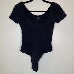 Out from Under Urban Outfitters Black Thong Bodysuit